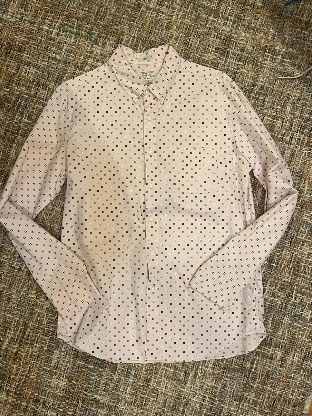 J.Crew Stretch Pink Button Down Shirt - Men’s Size Large Slim
